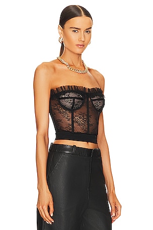 NBD Maren Corset Top in Black