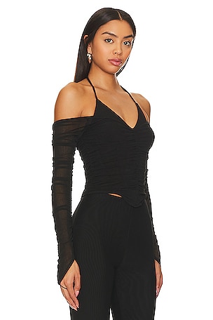 NBD Kian Corset Top in Black