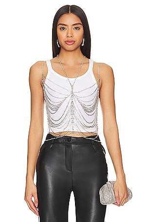 8 Other Reasons Halter Chain Top In Silver