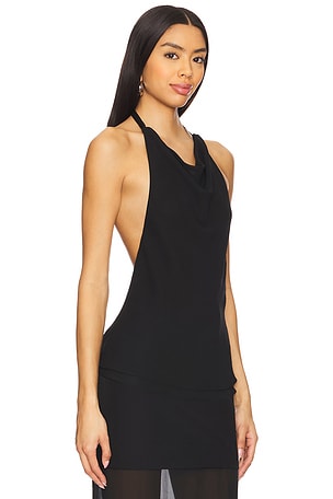 NBD Elaina Halter Top in Black