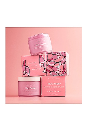 NCLA Hey, Sugar Exfoliating All Natural Body Scrub in Pink Champagne