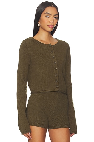 Nakedvice The Stormy Cardigan in Olive