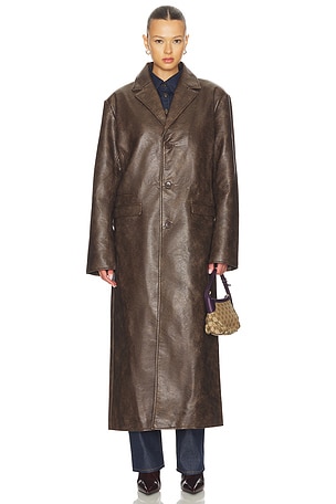 Nakedvice The Jasper Coat in Brown