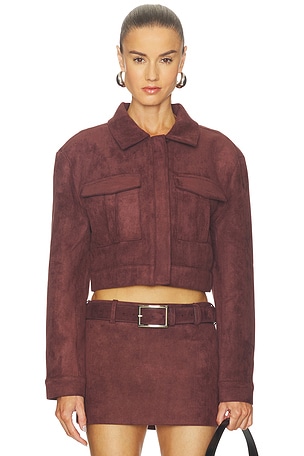 The Vince Faux Suede Jacket Nakedvice