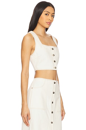 Nakedvice Ari Top in White