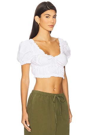Nakedvice The Natalia Top in White