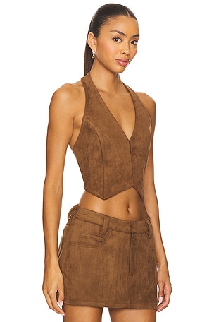 Nakedvice The Staten Vest in Brown