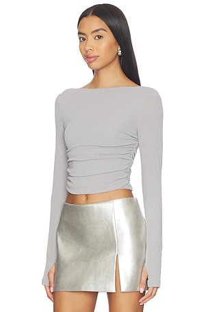 Nakedvice The Ledger Top in Light Grey
