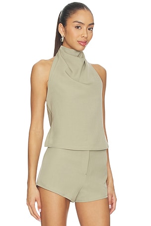 N/Akedvice top halter the mya en color verde salvia