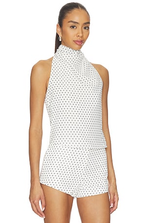 Nakedvice The Mya Spot Top in White
