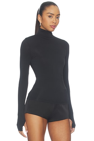Nakedvice Tulsa Turtleneck Top in Black