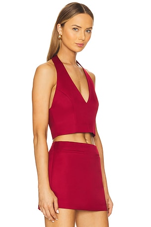 Nakedvice The Maggie Halter Top in Red