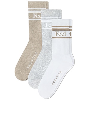 LOT DE CHAUSSETTES FEEL GOOD VARSITY Negative Underwear