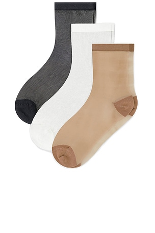 Fancy Mesh Sock 3 Pack Negative Underwear