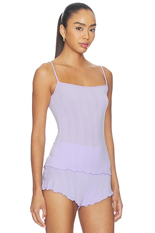 Negative Underwear Whipped Cami Top in Blue. Size XS. Also
