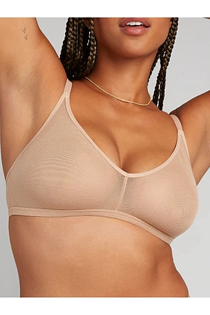 Negative Underwear Sieve Non-wire Bra in Nude