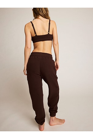 Negative Underwear Waffle Knit Jogger in Brown