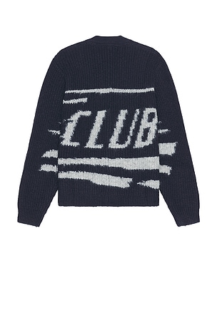NEUW Fuzzy Club Cardigan in Blue. Size XL/1X. Also