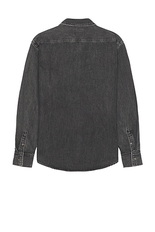 NEUW Curtis Denim Long Sleeve Shirt in Black