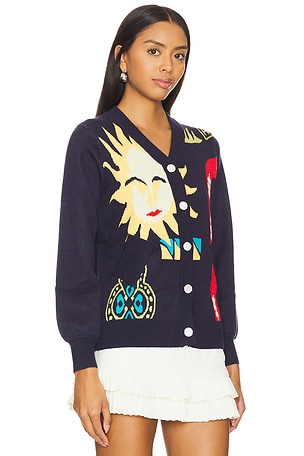 Never Fully Dressed Sundazed Cardigan in Navy