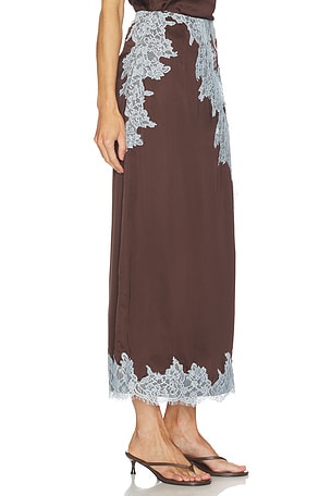 Never Fully Dressed Chocolate Melanie Skirt in Brown