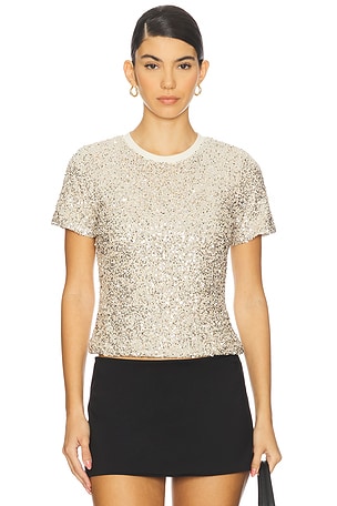Sequin T-shirt Never Fully Dressed
