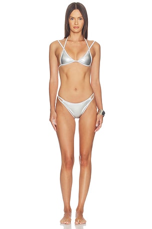 LATEX SPLASH 비키니 세트 naranja furcado