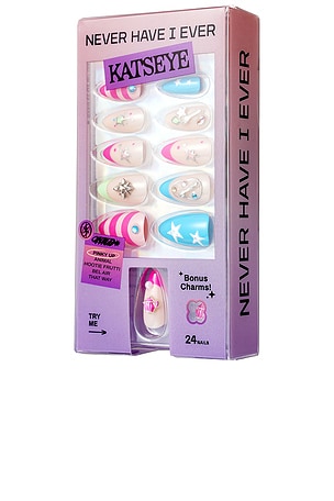 X KATSEYE Press-On Nails Never Have I Ever