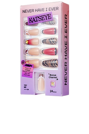X KATSEYE Press-On Nails Never Have I Ever
