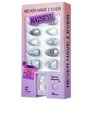 X KATSEYE Press-On Nails Never Have I Ever