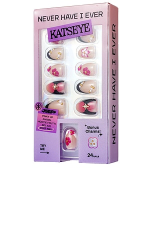 X KATSEYE Press-On Nails Never Have I Ever