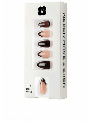 French Leopard Press-On Nails Never Have I Ever