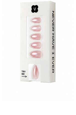 Barely Pink Press-On Nails Never Have I Ever