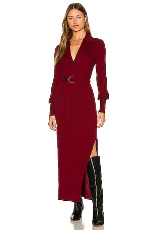 knee length dresses for ladies Seneca Bishop-Sleeve Midi Dress in Dove White