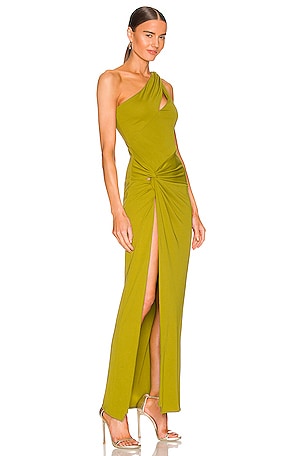 NICHOLAS Kinley Gown in Olive