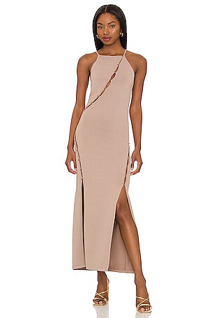 knee length dresses for ladies Samara Satin Midi Dress – La Tre Clothing
