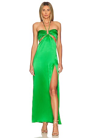 NICHOLAS Mieta Gown in Stem Green | REVOLVE