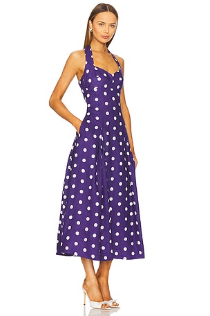 NICHOLAS x REVOLVE Seraphina Seamed Midi Dress in Blue