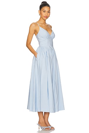 NICHOLAS Becker Midi Dress in Baby Blue