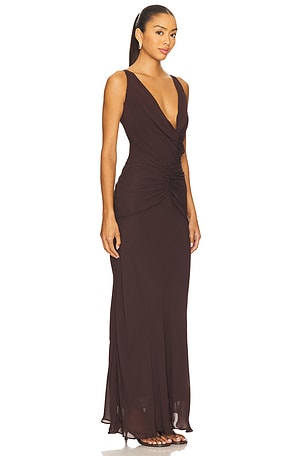 NICHOLAS Calia Dress in Chocolate