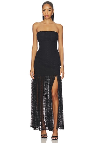 Kairo Strapless Lace Maxi Dress NICHOLAS