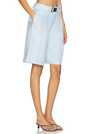 NICHOLAS Belinda Wide Leg Short in Baby Blue. Size 8. Also