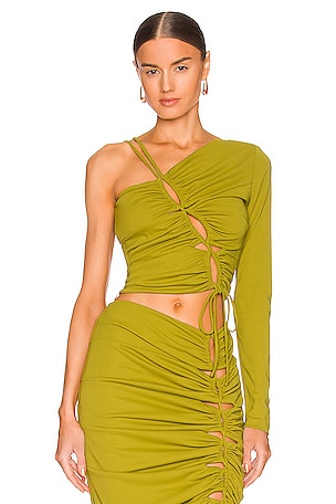 Posey Asymmetrical Crop Top NICHOLAS