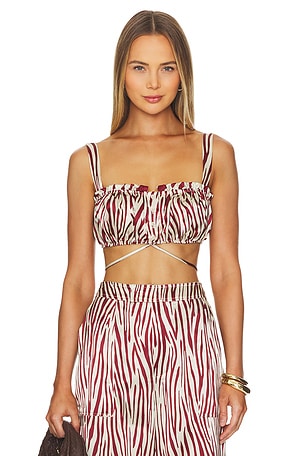 Tracy Button Front Crop TopNICHOLAS$275