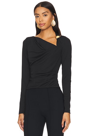 NICHOLAS Ilara Asymmetrical Long Sleeve Top