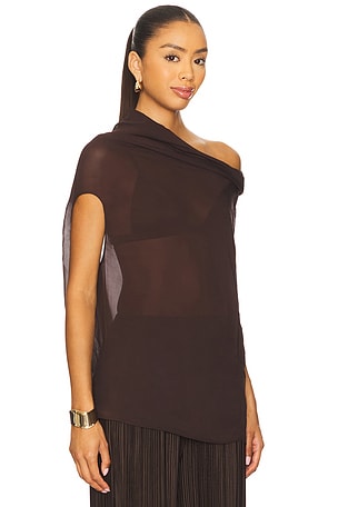NICHOLAS Ryanne Top in Chocolate. Size 6. Also