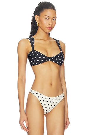 NICHOLAS Bridget Balconette Top in Black & White