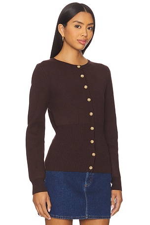 NIA Sophia Cardigan in Brown. Size XS. Also