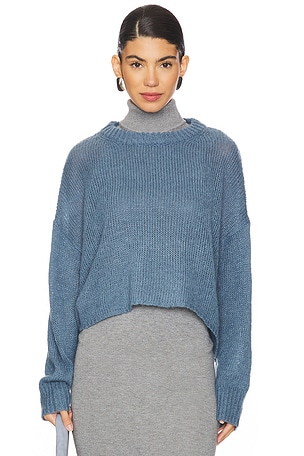 One Teaspoon X REVOLVE Rider Roll Neck Sweater in Blue REVOLVE