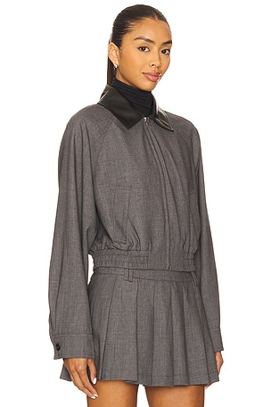 NIA Daniel Bomber Jacket in Charcoal